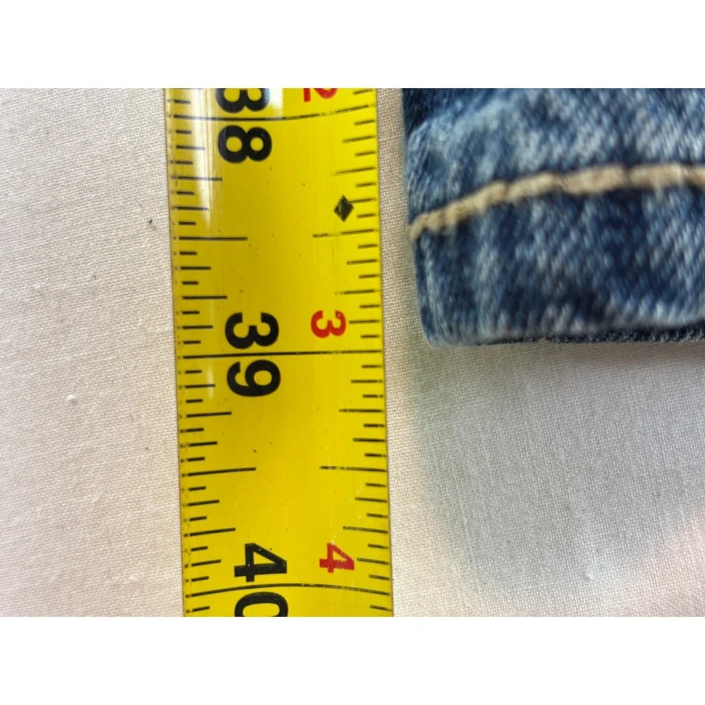 Axel Brand Relaxed Straight Leg Jeans Mens 34x30 Medium Wash Distressed Denim
